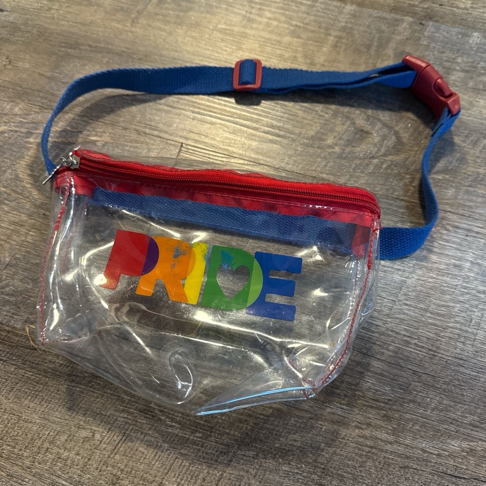 FREE with another bag purchase!!!!! Clear Pride Fanny Pack